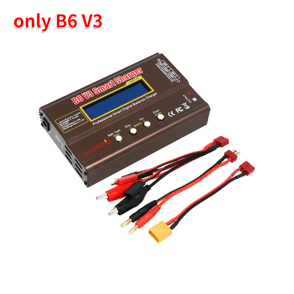iMAX B6 V3 80W 6A Battery Charger LiHv Lipo NiMh Li-ion Ni-Cd Digital RC Charger Lipro Balance Charger Discharger 12V 5A Adapter: WHITE