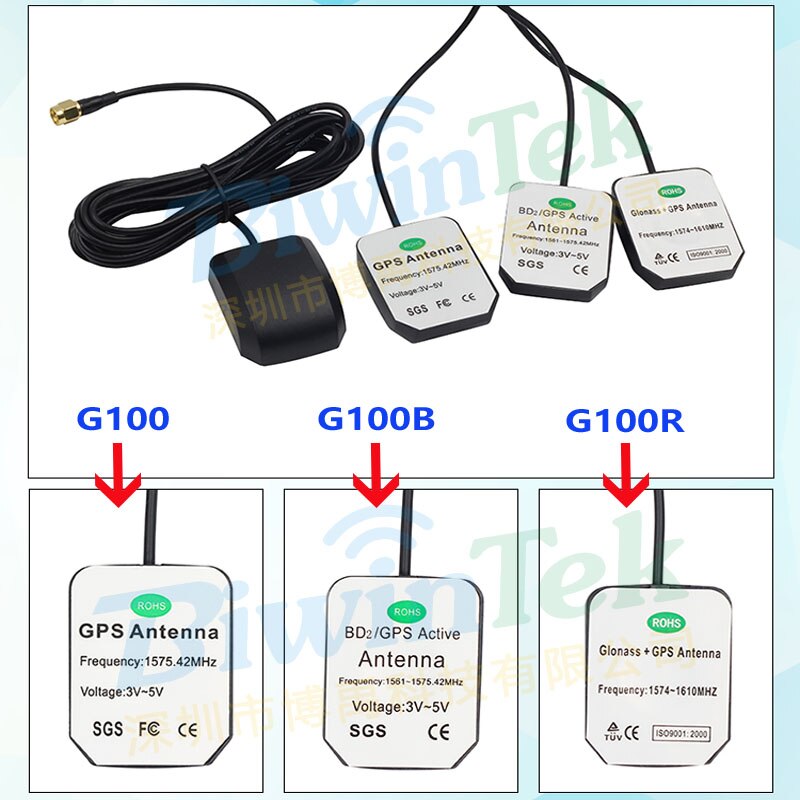 GPS Antenna GNSS BeidouGlonassGalileo External Internal ReceiverVehicleCarNavigation HighGainStrong SMAMale RG174 IP67 Magnet 3M