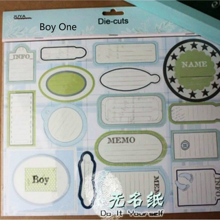 YPP CRAFT 21pcs Colorful Cardstock Die Cuts for Scrapbooking Happy Planner/Card Making/Journaling Project DIY