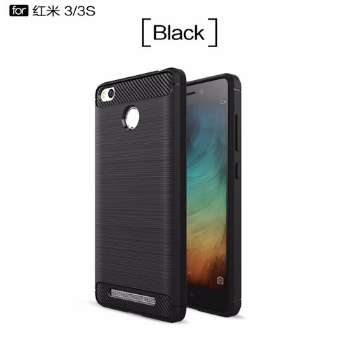 Milieu Carbon Case Voor Xiaomi redmi 3 s Soft Anti-Slip Cover voor xiaomi redmi 3 s telefoon case redmi 3 pro case: 1