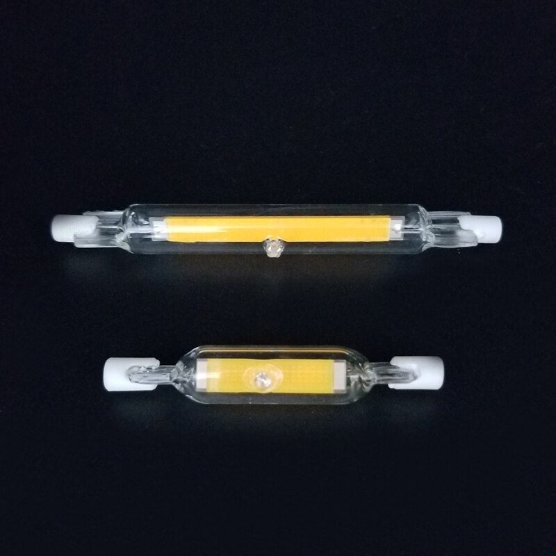 Dimmbare Glas Rohr J78 R7s 15W 78mm led glühbirne J118 R7s cob lampe birne 30W 118mm mais licht AC 220-240V Ersetzen Halogen lampe