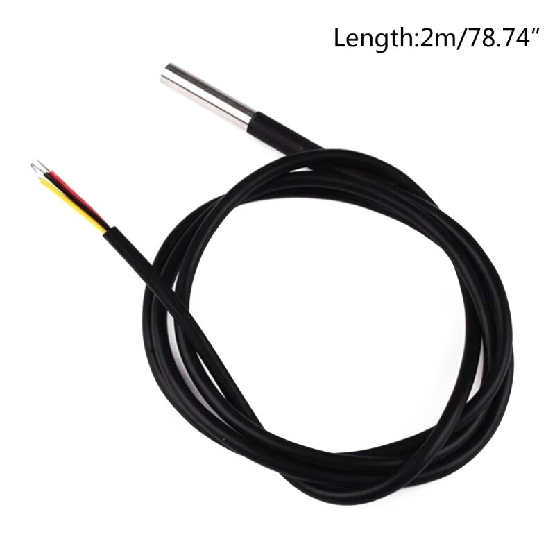 DS18B20 Temperature Sensor Waterproof Digital Thermal Probe Sensors for Water Fountain Refrigerator 1m / 2m / / 5m: 2 meters
