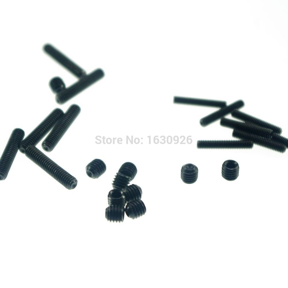 100 pieces M8x20mm Head Hex Socket Set Grub Screws Metric Threaded flat-head