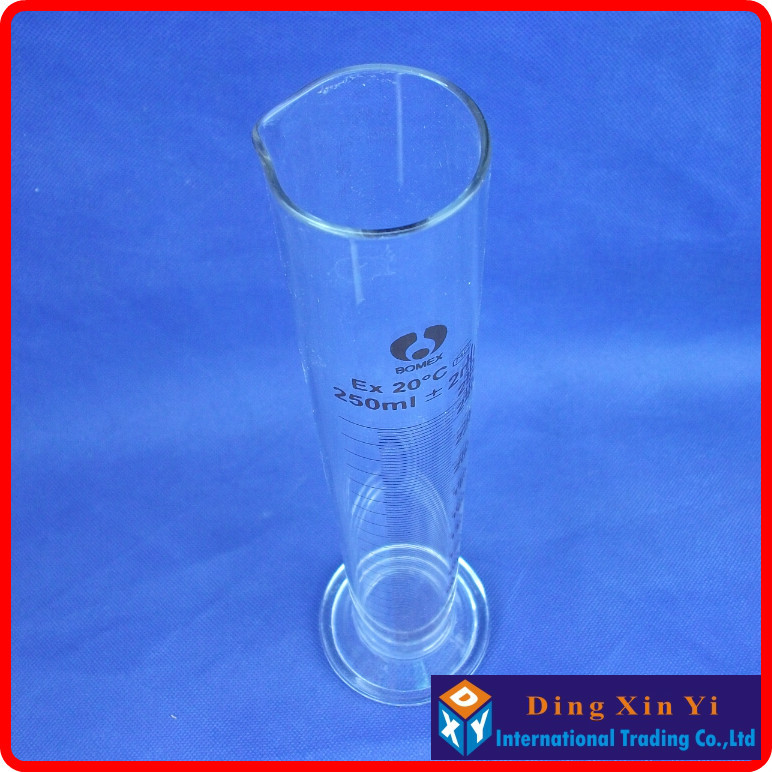 250ml glas graduerede cylinder, måle cylinder måle graduates glas graduate
