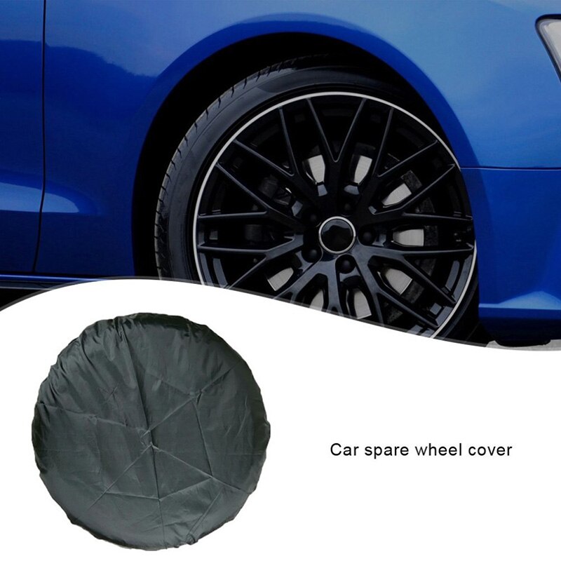 Universal til bil suv dækdæksel reservehjulssæk dæk reserveopbevaringsdæksel tote polyester oxford klud taft