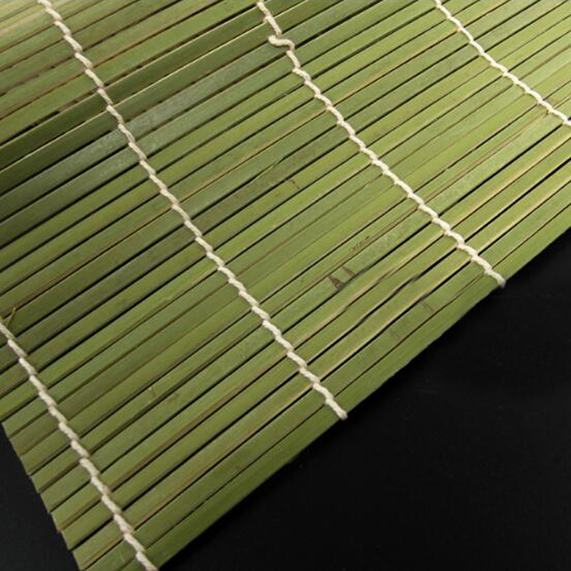 Outils de sushi écologiques rouleau bambou tapis roulants ensemble rouleau Handmake bambou Sushi tapis faisant Kit-vert