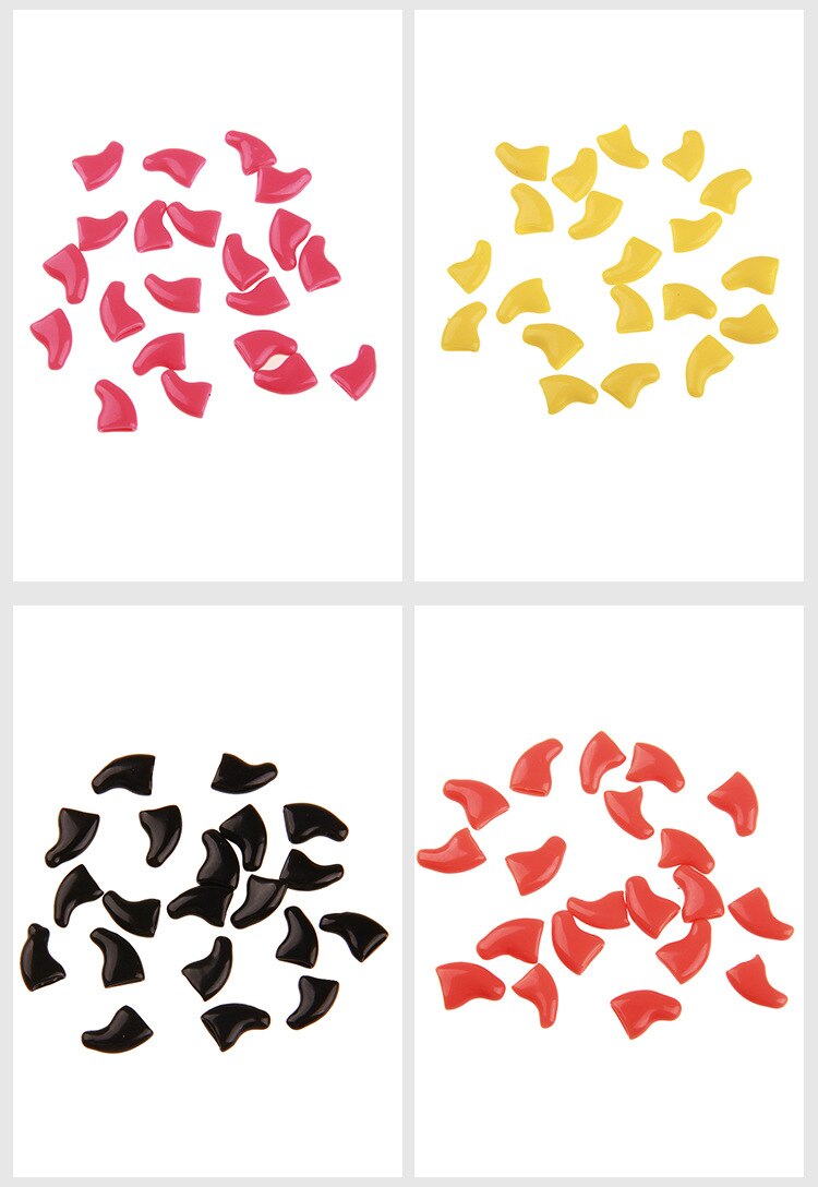 Capuchons de protection pour ongles, 20 pièces, contrôle des griffes de chat