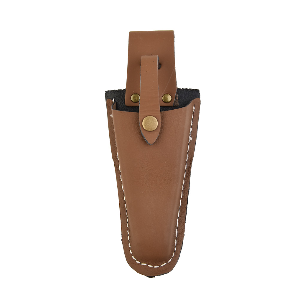 Bolsa de almacenamiento de tijeras de podar, bolsa de almacenamiento de Material de cuero, hebilla portátil para herramientas de recorte de jardinería