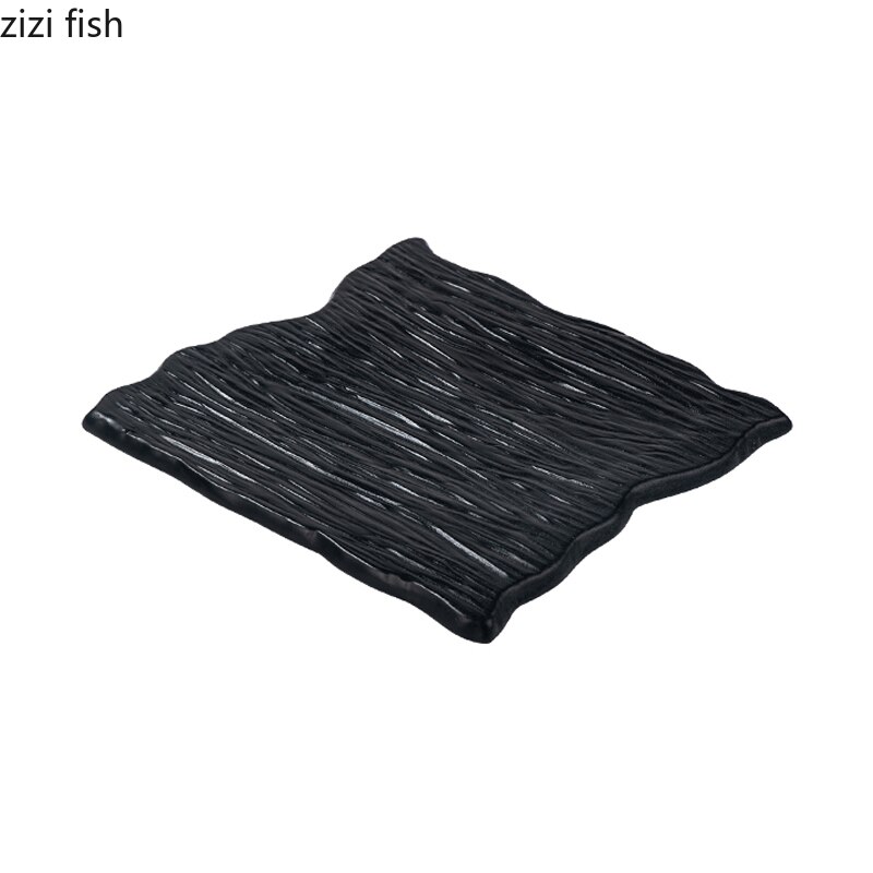 Irregular Shape Ceramic Dinner Plate Cooking Dishes Sashimi Sushi Dish Hotel Restaurant Tableware Snack Dessert Tray Steak Plate