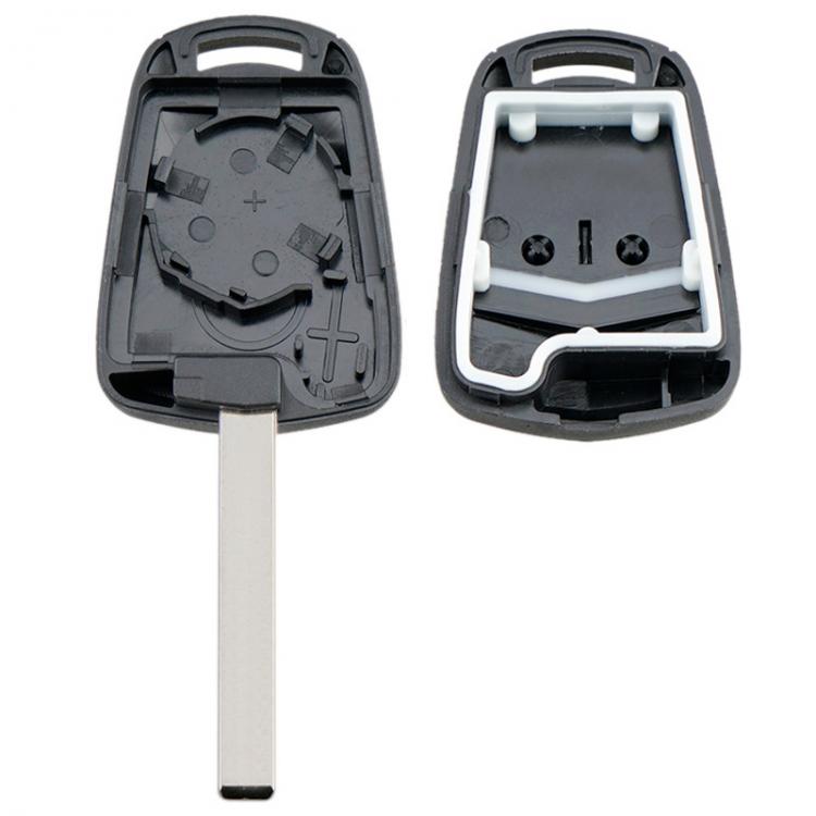 2 sorte knapper plastik bil fjernbetjening nøgle skal etui med blad passer til opel vauxhall astra h corsa d zafira b
