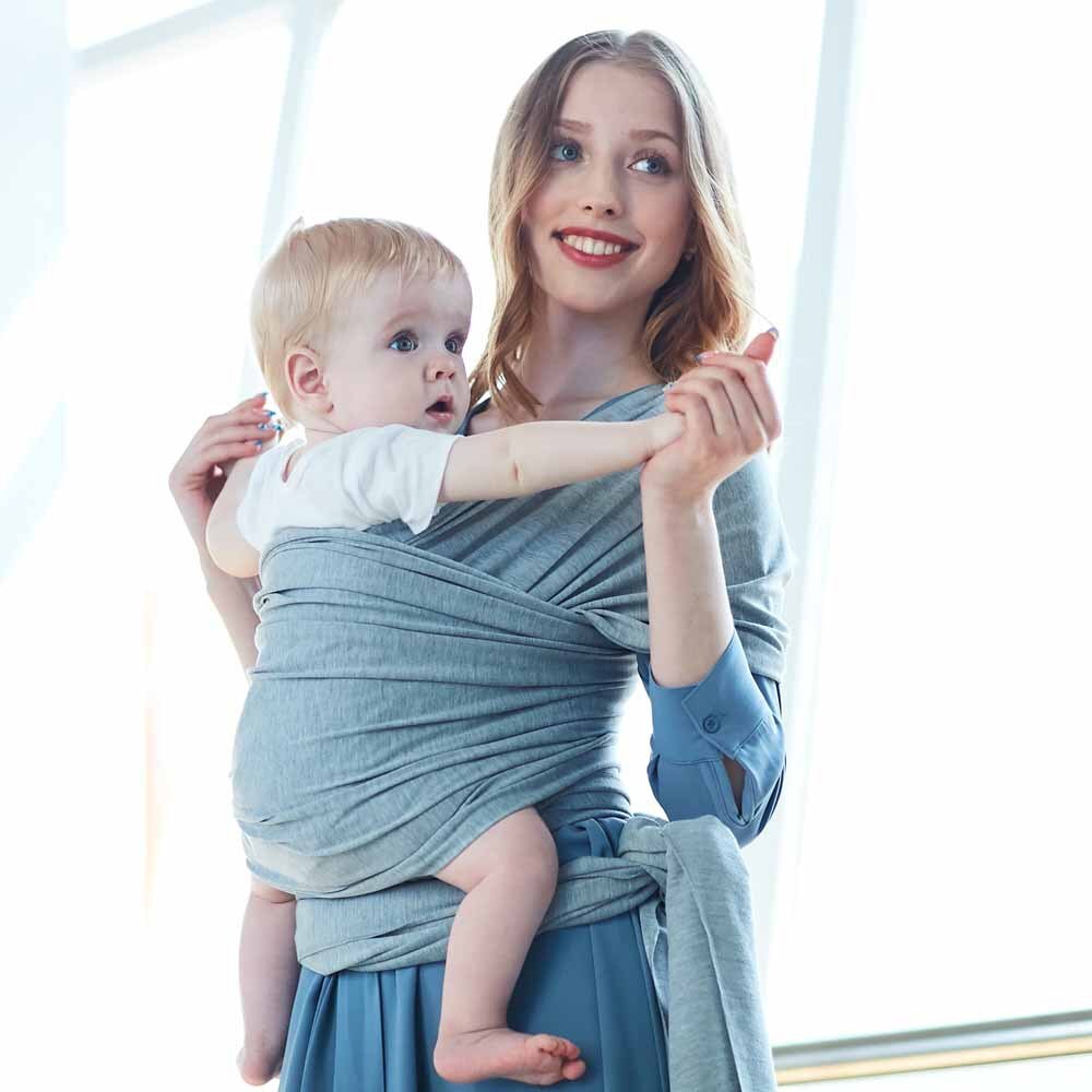 Baby Wrap Carrier,Hands Free Baby Carrier Sling,Lightweight,Breathable,Softness,Perfect for Newborn Infants: 7
