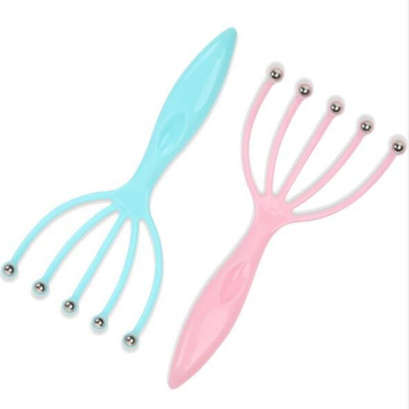 Five Finger Head Relax Massager Steel Ball Massager Hair Held SPA Scalp Neck Stress Relief Massage Claws Release Head Physician