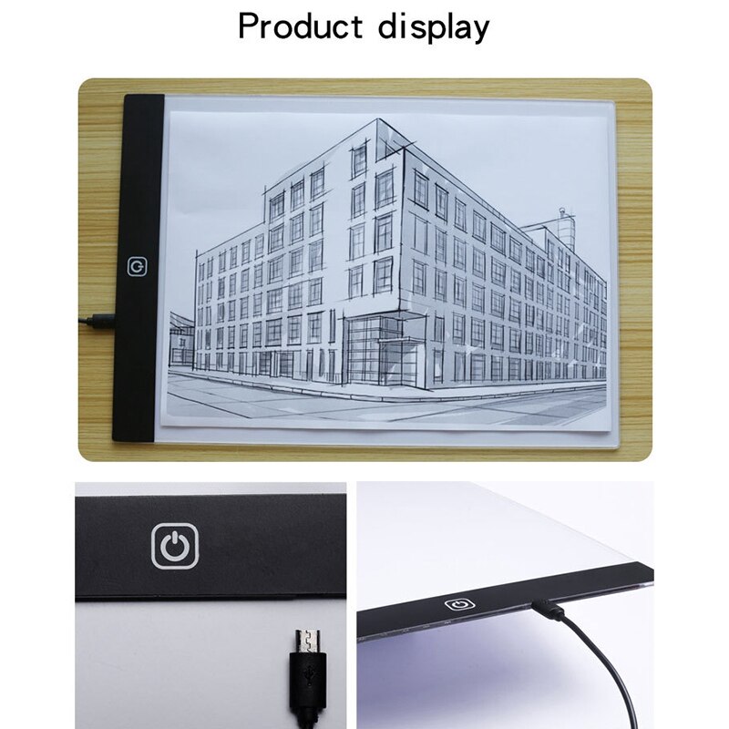 A4 led digitala dvs. ritplatta usb led ljus kopieringstavla elektronisk konst grafisk skrivbord målarbord