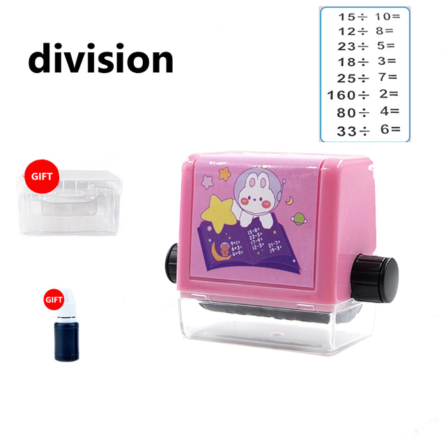 Double-head Math Practice Number Rolling Stamp Addition Subtraction Question Stamp Within 100 Maths Questions Digital Roller: green