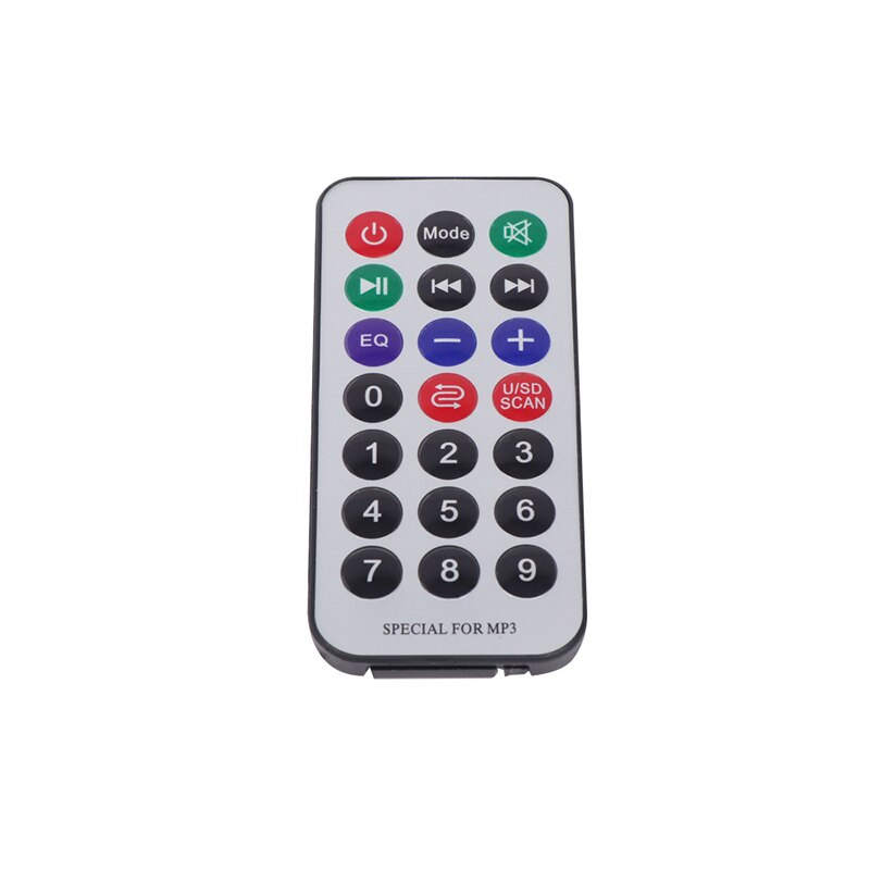 Módulo Decodificador Bluetooth MP3 con control remoto WMA WAV Radio FM AUX 5V/12V AS99