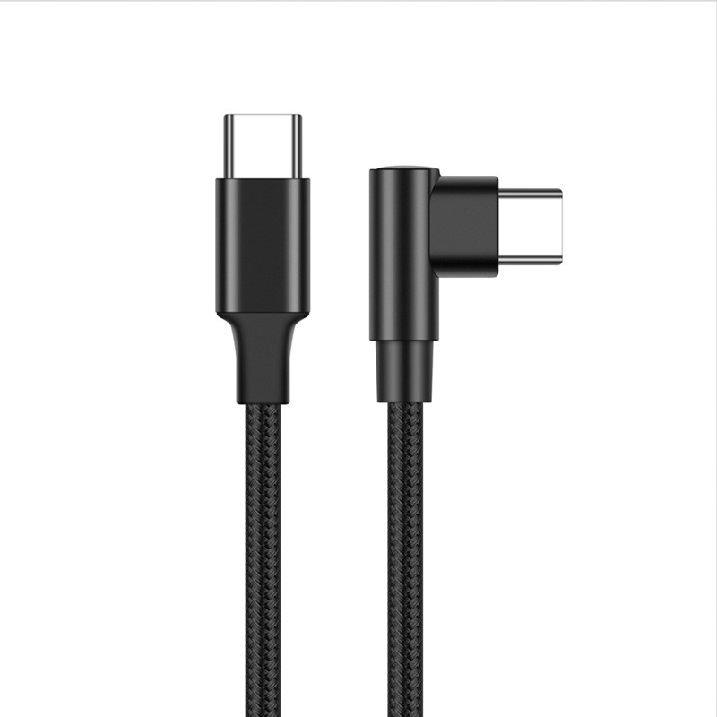 90 grad Ellenbogen Typ-c Kabel 20V 3A 60W PD Schnelle Ladung Typ C Zu Typ C männlichen zu Männlichen USB Typ-C Geräte 0,2 m 1m 2m 3m