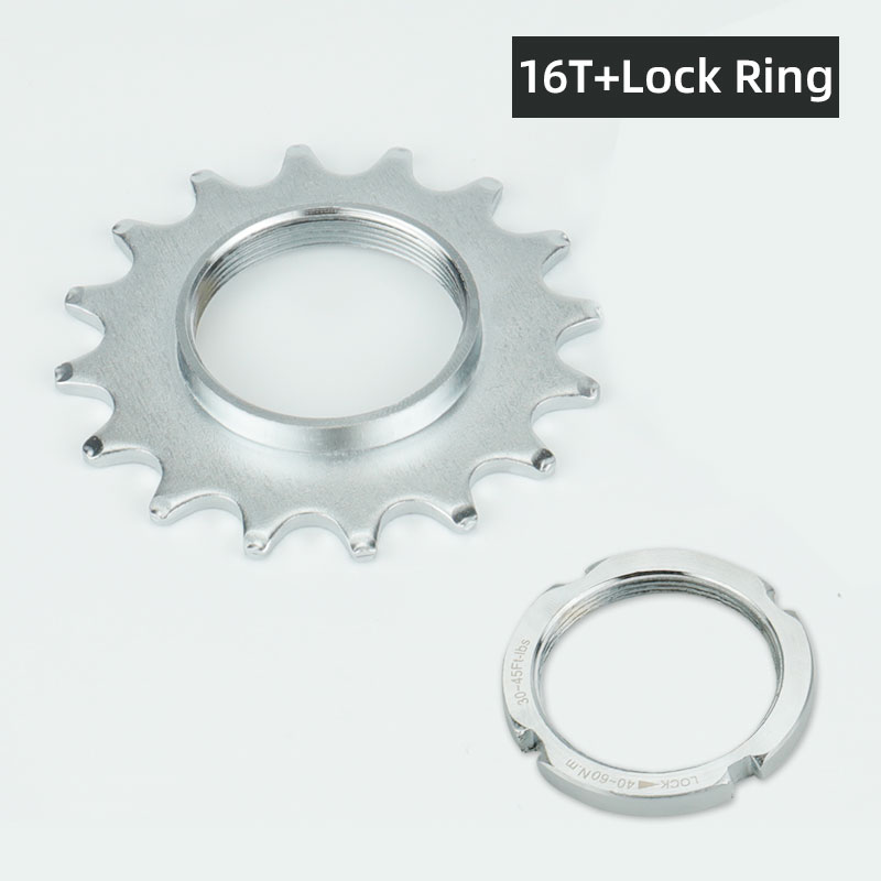 Deemount fast gear cykel friløb tandhjul nav låsning 1 speed fixie cykel gevind låseringe 13t 14t 15t 16t 17t 18t: Burgunder