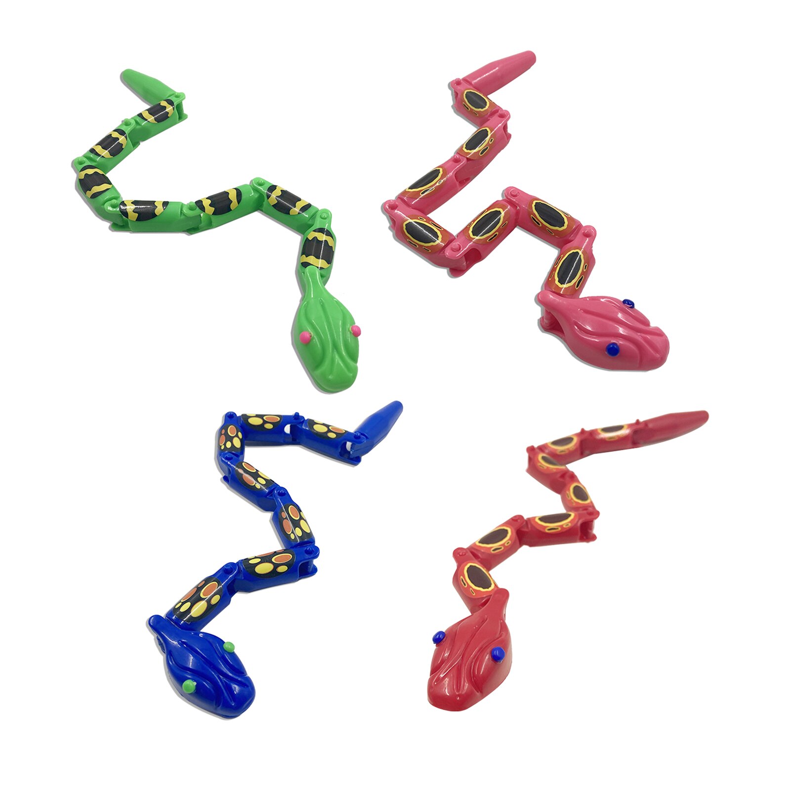 31Cm Simulatie Ratelslang Plastic Wiggle Snake Met Deelnemen Stukken Fun Jointed Slang Speelgoed Funny Tricky Eng Speelgoed Voor kids