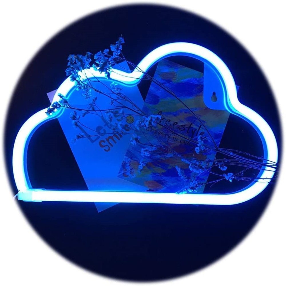 Dekorative LED Wolke Neon- Licht Neon- Nacht Licht Zeichen Zauberstab Kunst Dekor für Haus Hof Küche Baby Mädchen Schlafzimmer Hochzeit dekoration