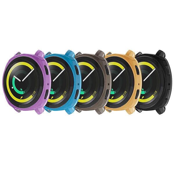 Tpu-bestendige, transparante siliconen beschermhoes voor horlogekasten van samsung gear sport-horloges: Een hele set