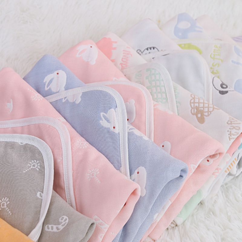 Baby Inbakeren Winter Wrap Slapen Zachte Katoen Vierkante Deken Infant Peuters Badjas Handdoek Leuke Cartoon Patronen