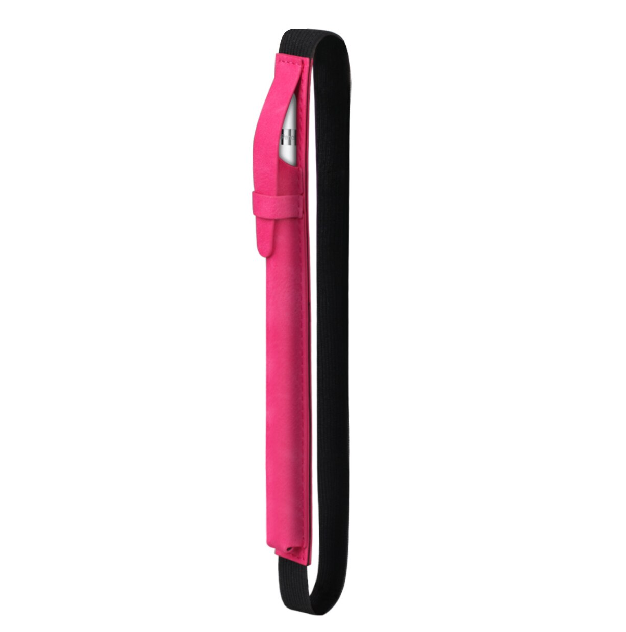 Étui en cuir pour apple pencil 1 2 étui avec stylet, pochette de protection pour ipad, sac anti-perte: Rose