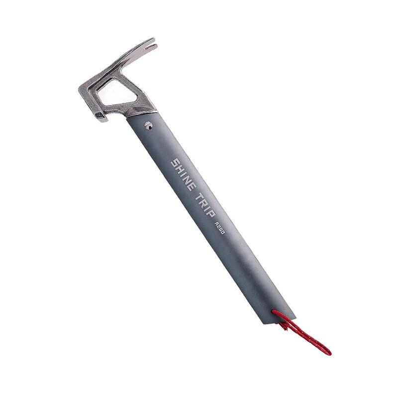 Camping en plein air tente cheville marteau alpinisme randonnée acier inoxydable extracteur de clou accessoires escalade outil: Silver