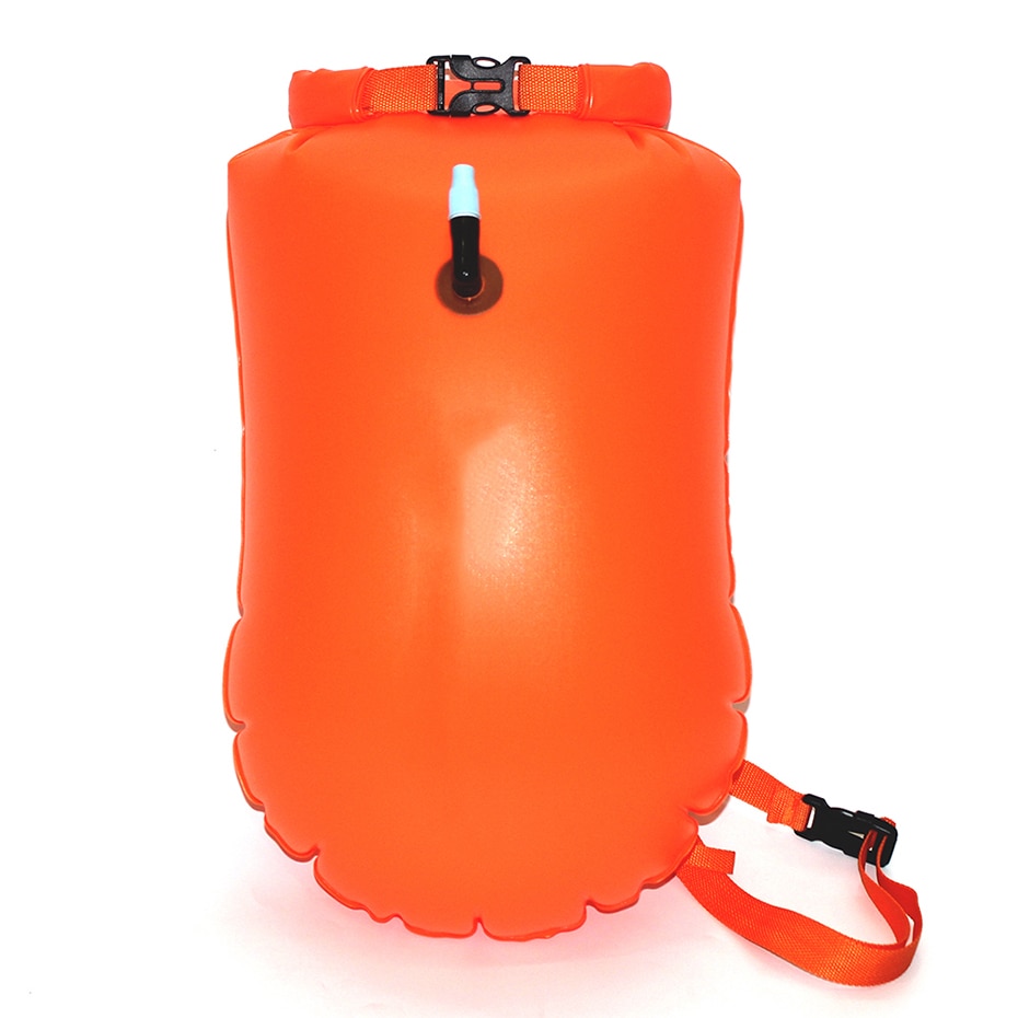 MARJAQE Inflatable floating bag outdoor portable waterproof bag storage swimming bag spot thick PVC 20L