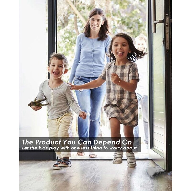 Door Stops 4 Packs, Non-Slip Door Stop, Door Stoppers, Door Wedge Well On Tiles, Marble, Wood And Laminate Floor