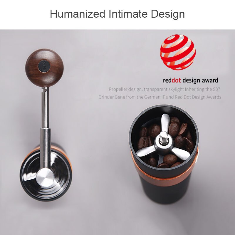 Hand Coffee Grinder Stainless Steel Conical Burr Home Office Outdoor Espresso Drip Coffee Manual Coffee Bean Mill