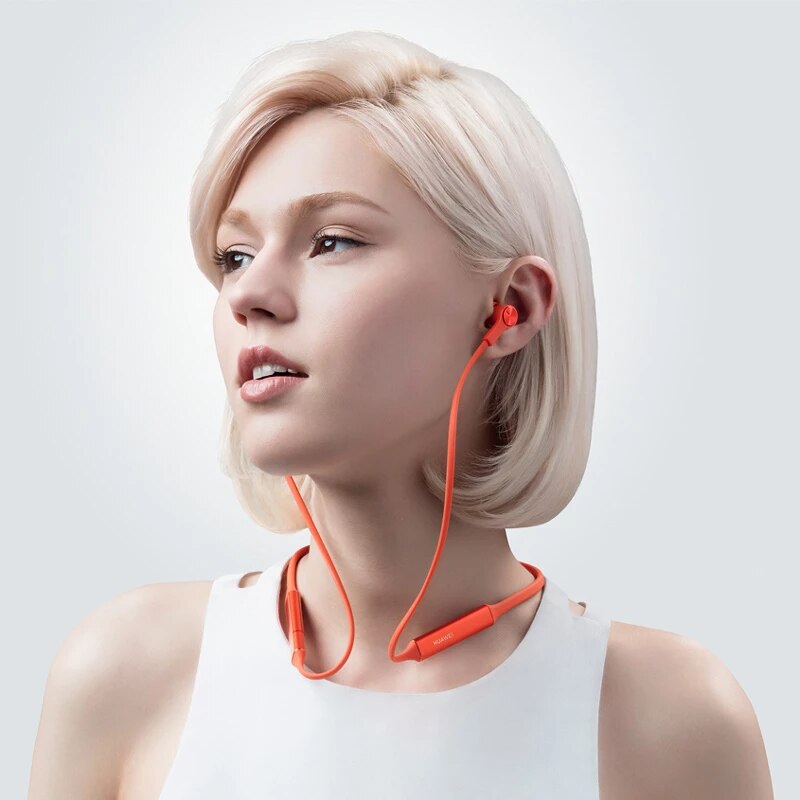 Huawei FreeLace Wireless Earphone Bluetooth Sport Waterproof In-ear Memory Cable Metal Cavity Silicon Magnetic Switch