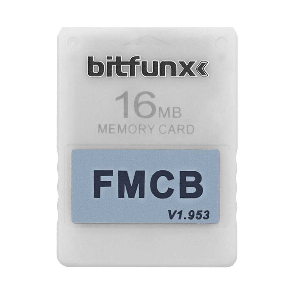 Bitfunx FMCB Free McBoot Card v1.953 for Sony PS2 Playstation2 8MB/16MB/32MB/64MB Memory Card OPL MC Boot: 	White