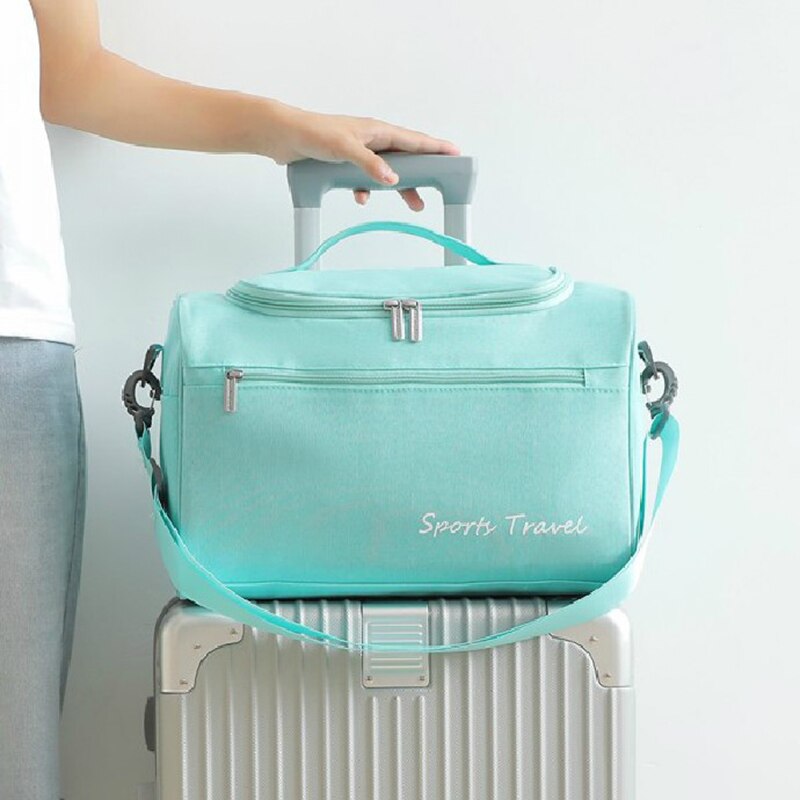 Kation Stoff Große Kapazität Reisetasche Wasserdichte Schulter Gepäck Taschen Verpackung Würfel Seesack Frauen Tragbare Wochenende Taschen