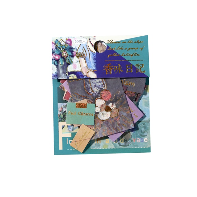 Mr.Paper 12 Designs Art Photo Series Sticker DIY Original Album Diary Decoration Collage Material Sticker: L