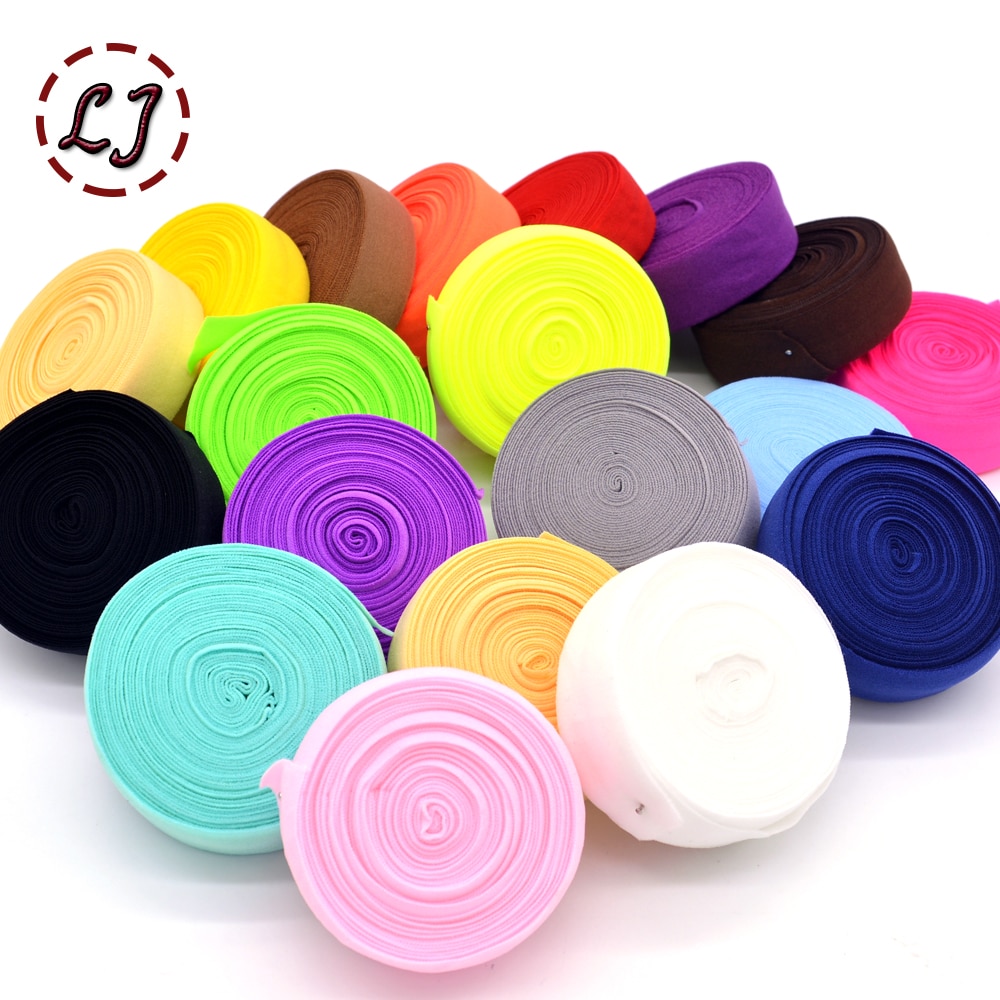 3/4 ''(20mm) matt kleur binding tape elastische lint singels trim kant effen hoofddeksels handgemaakte DIY decoratie ambachten