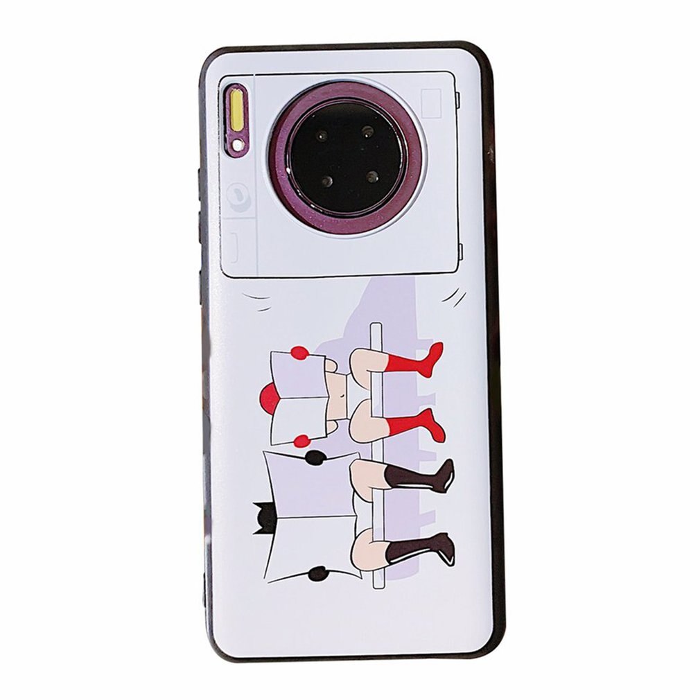 Telefondeksel til huawei kamerat 30 pro deksel på kamerat 30 matt tilbehør beskyttende coque myk tpu sikkerhet støtsikker: Dobbelt til kompis 30