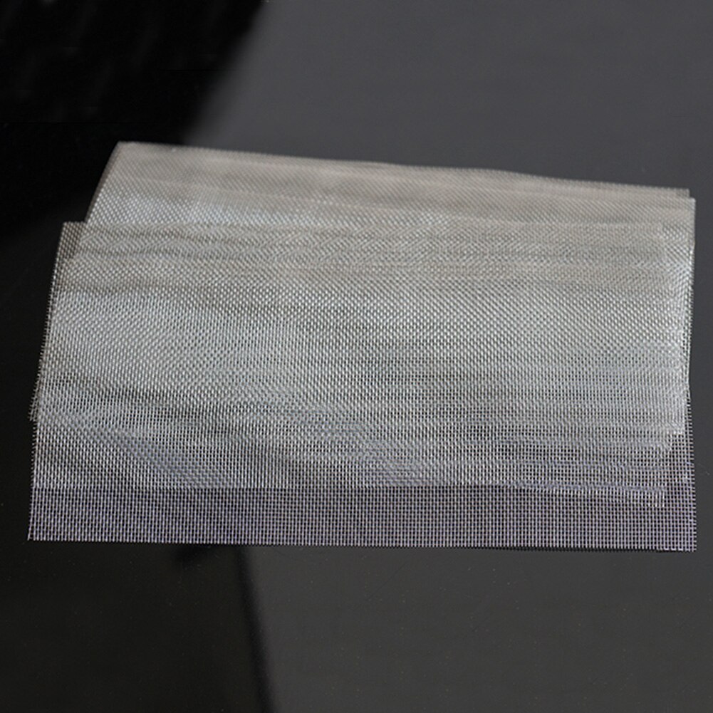 Bil kofanger paneler lister rustfrit stål gitternet universal front reparation lim fix mesh