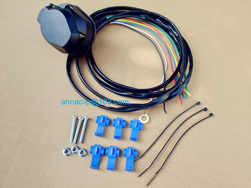 7 pin trailer plug plastic socket prewired truck automotive parts boat, trailer connector, trailer plug socket,trailer parts