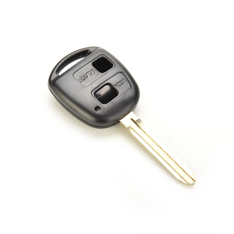 Remote Key Shell Case Voor Toyota Avensis Yaris Auris 2 Knoppen Sleutel Cover Met Knop Paduncut Vervanging Zwart