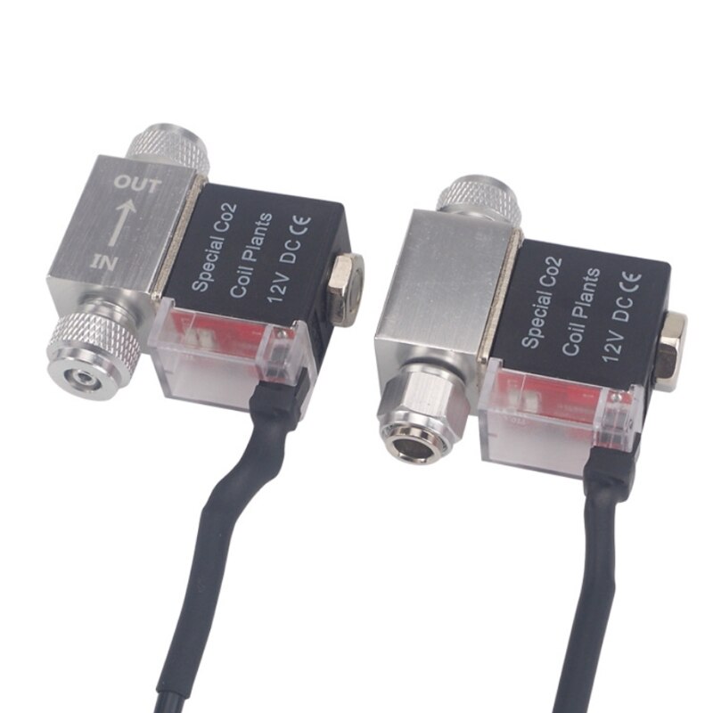Válvulas de solenoide de CO2 de cabeza única/doble para acuario, regulador de baja temperatura para tanque de peces, magnéticas, eléctricas, AC100-240V