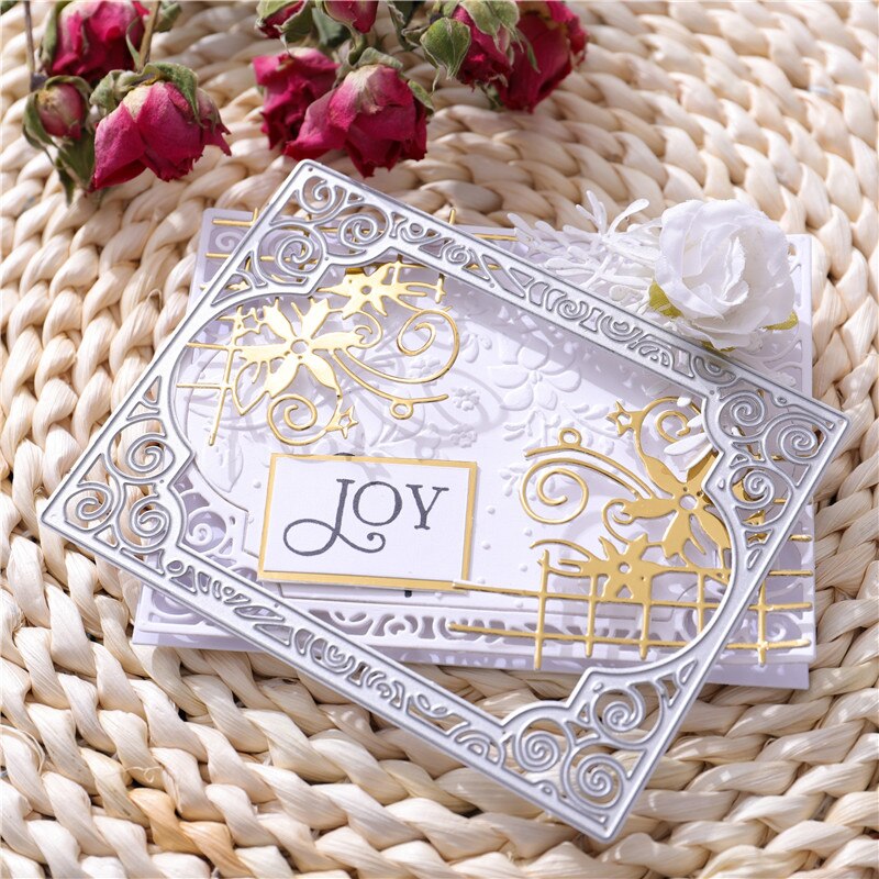 Eastshape kąt umiera kwiat koronki ogrodzenia ramki metalowe wykrojniki na tworzenie kartek nowy 2020 album Scrapbooking