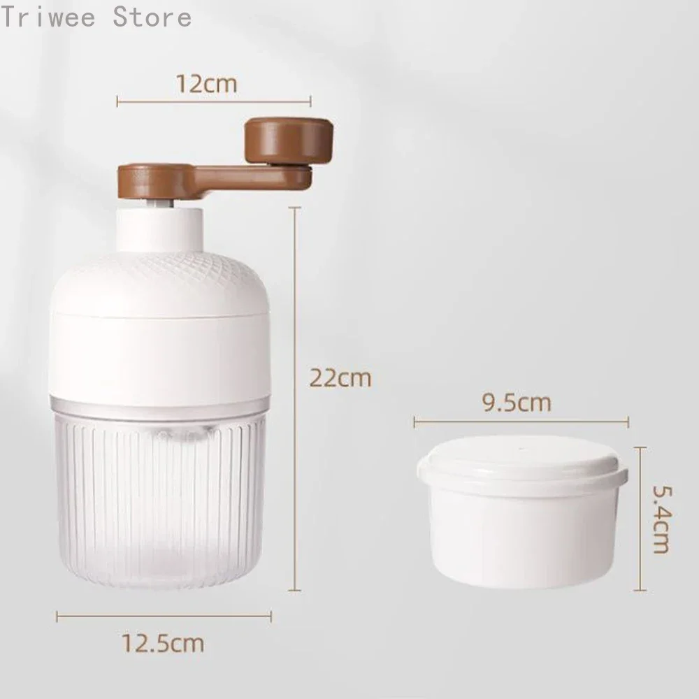 Household Manual Shaved Ice Machine Portable Mini Summer Manual Shaved Ice Milkshake Machine