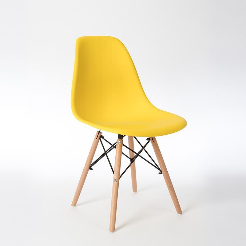Nordisk spisestol moderne minimalistisk stil hjemme lat studentrygg lesebok krakk plast spisestuestol: Stil 4