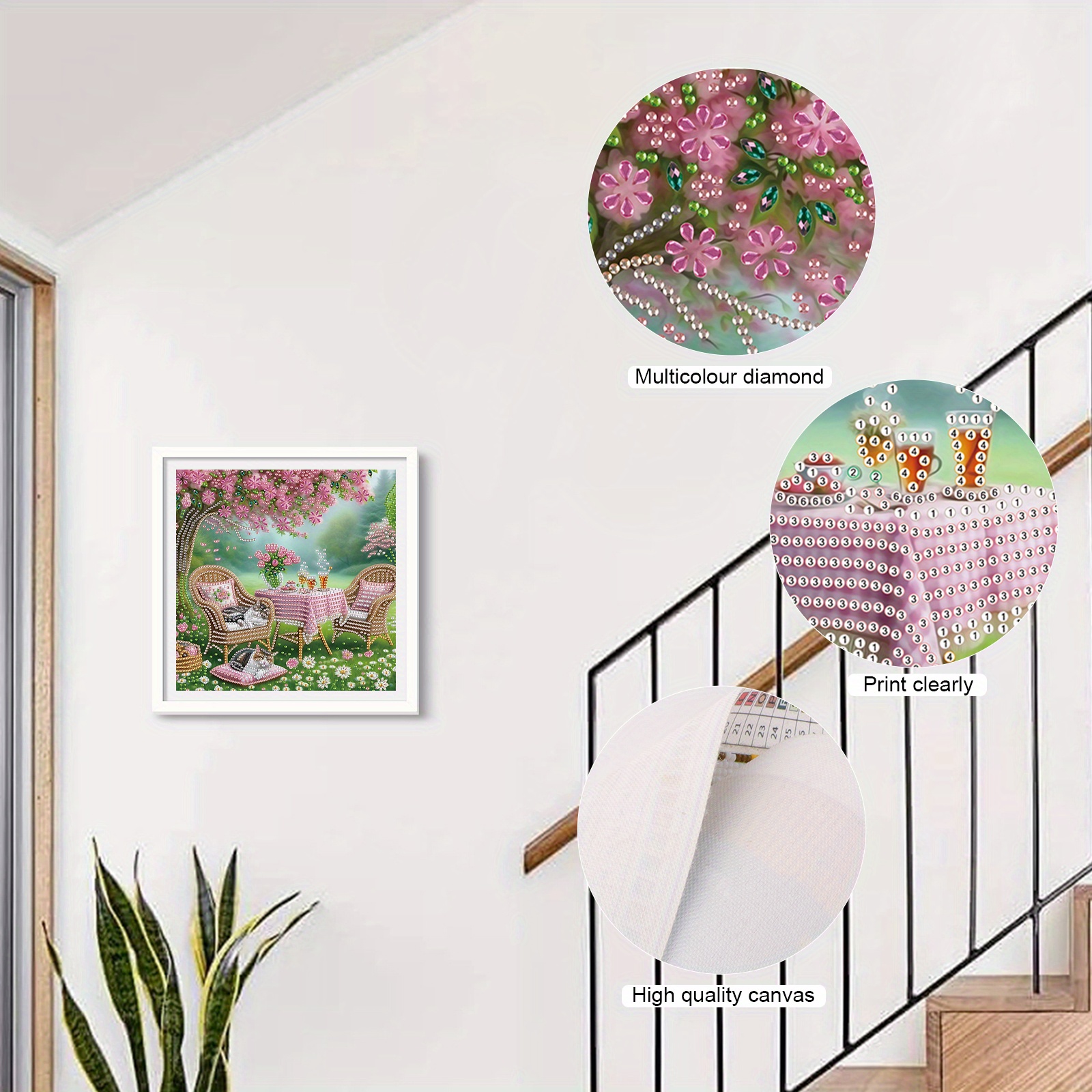 5d Art Design DIY Beautiful Garden 5D Special Shape Diamond Art ... – Grandado