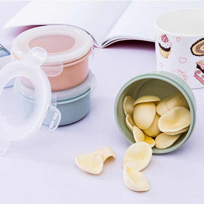 Newly Mini Home Round/Square Plastic Refrigerator Crisper Kitchen Food Storage Sealed Box Kitchen VA88