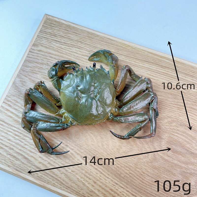 Simulation Hairy Crab Model Male Crab Female Crab Crab Model Hairy Crab Mold Props Simulation Food: green