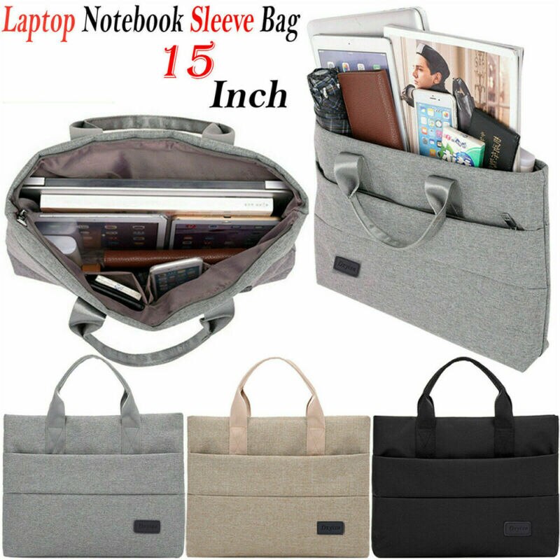 Grote Nylon Slanke Waterdichte Laptop Sleeve Case Carry Cover Tas Voor 11/13/15 Business Leisure Computer Macbook Pro Air