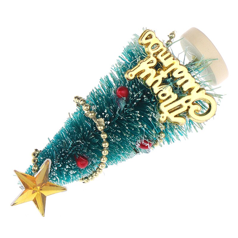 1: 12 dockhus miniatyr julgran "god jul" bokstäver trä trä stativ dekoration