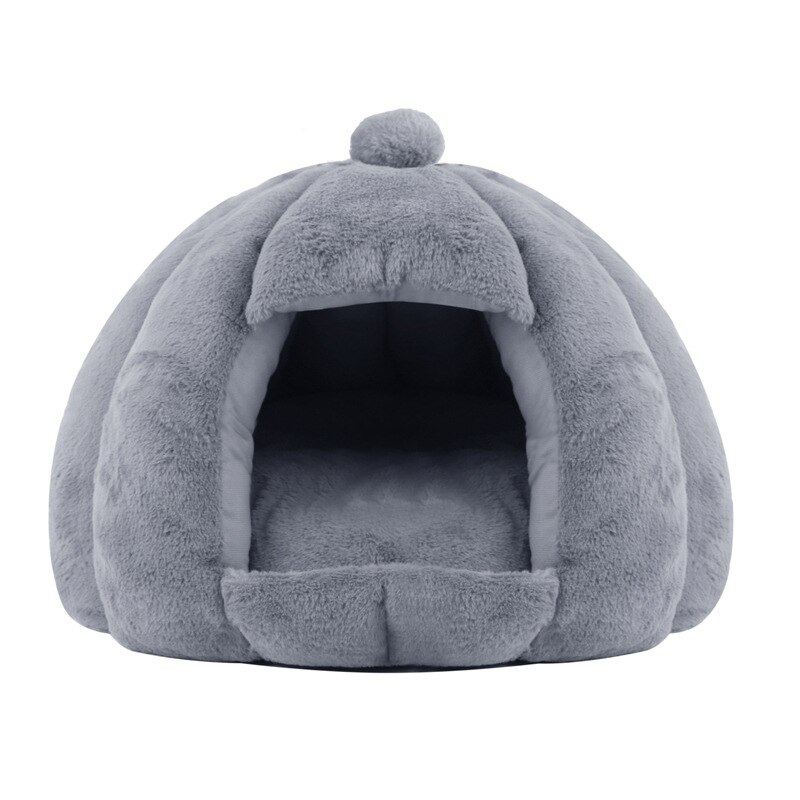 Cama suave para perros, cueva para gatos, casa para mascotas, cálida para invierno, camas para gatos de , cama para perros, cesto para cojín para perros, productos para gatos: Gray