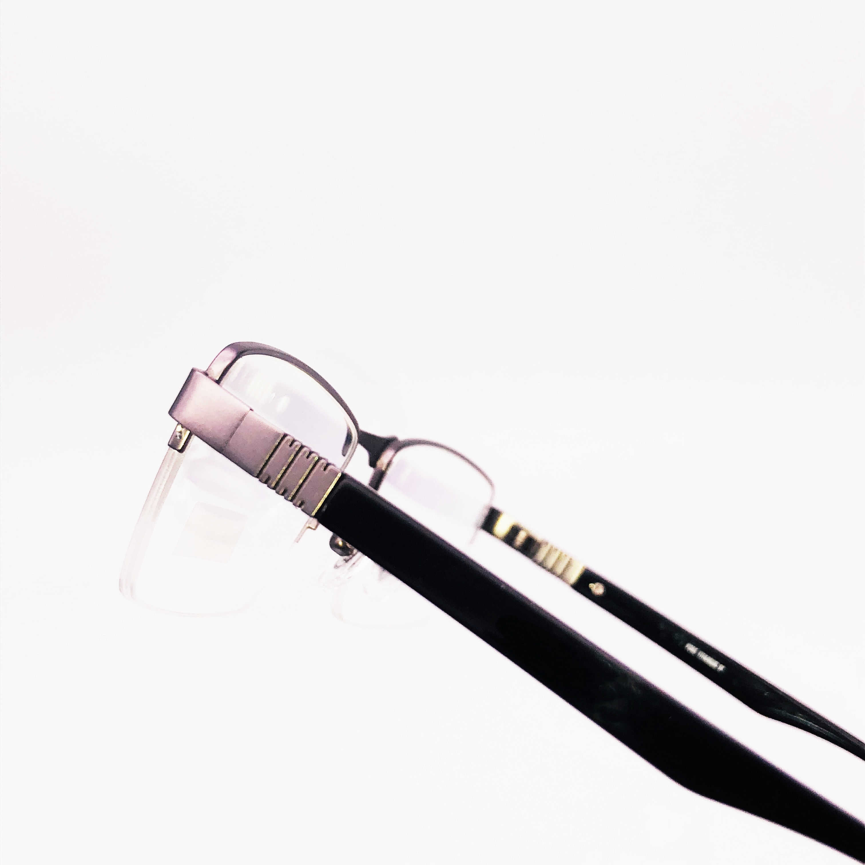 Pure Titanium Eyeglasses Half Rim Optical Frame Prescription Spectacle Men Business Glasses For Men Super Light Flexible Glasses
